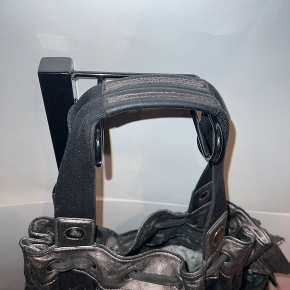 Vintage Black Juicy Couture Purse Daydreamer Tote Bag Velour Y2K Preloved - Picture 4 of 9